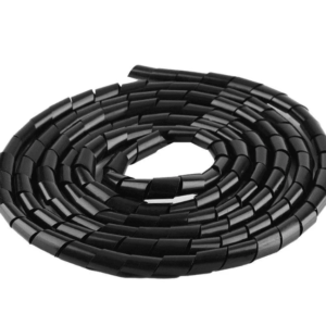 Spiral Wrapping Band Black(10mm)-10Meter